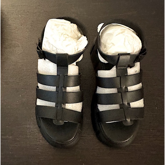 Qupid - Kessy 01 Strappy Black Platform Sandal — BRAND NEW - Picture 8 of 12